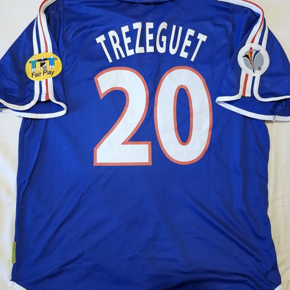 Trezeguet #20 | XL | France Euro 2000 Home Jersey