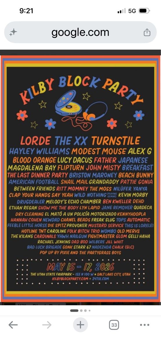 3 Day VIP Pass Kilby Court Block Party