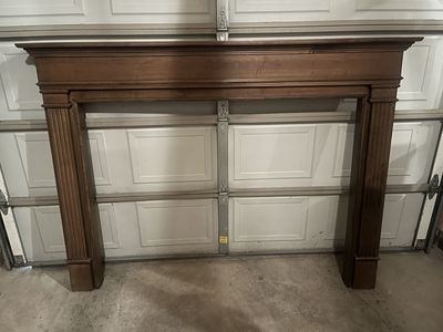 Solid Wood Fireplace Mantel - 76"