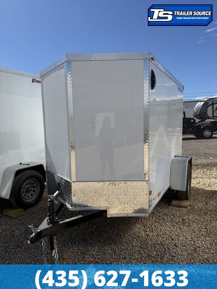 5x8 Wells Cargo FastTrac Enclosed Cargo Trailer - 5'6" Interior - 3.5K GVWR - .080 PolyCor, Ramp Door