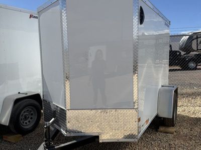 5x8 Wells Cargo FastTrac Enclosed Cargo Trailer - 5'6" Interior - 3.5K GVWR - .080 PolyCor, Ramp Door