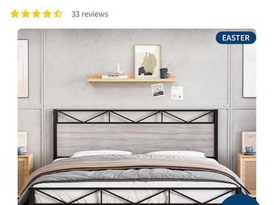 King size metal bed frame
