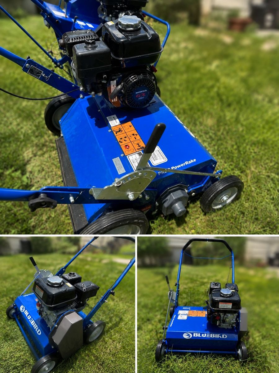 Bluebird PR22 Power Rake with Honda GX120 Engine