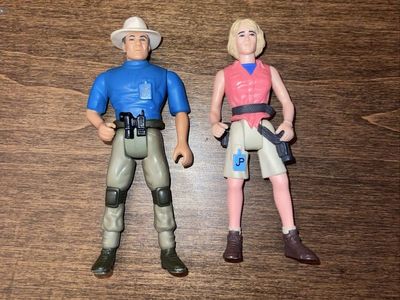 Jurassic Park Action Figures Set - Dr. Grant & Dr. Sattler