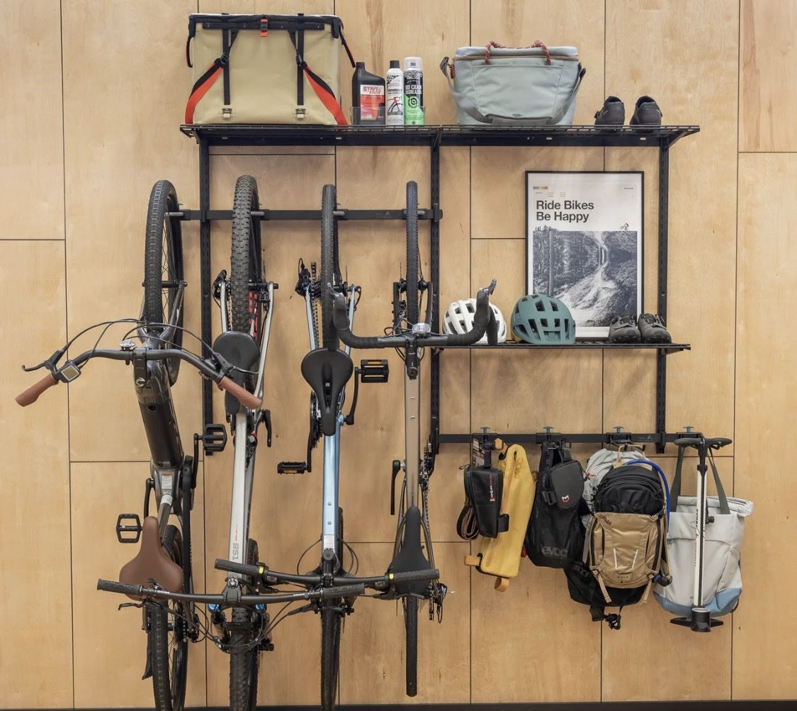 5 Bike Wall Storage System - Holds up to 500LBS