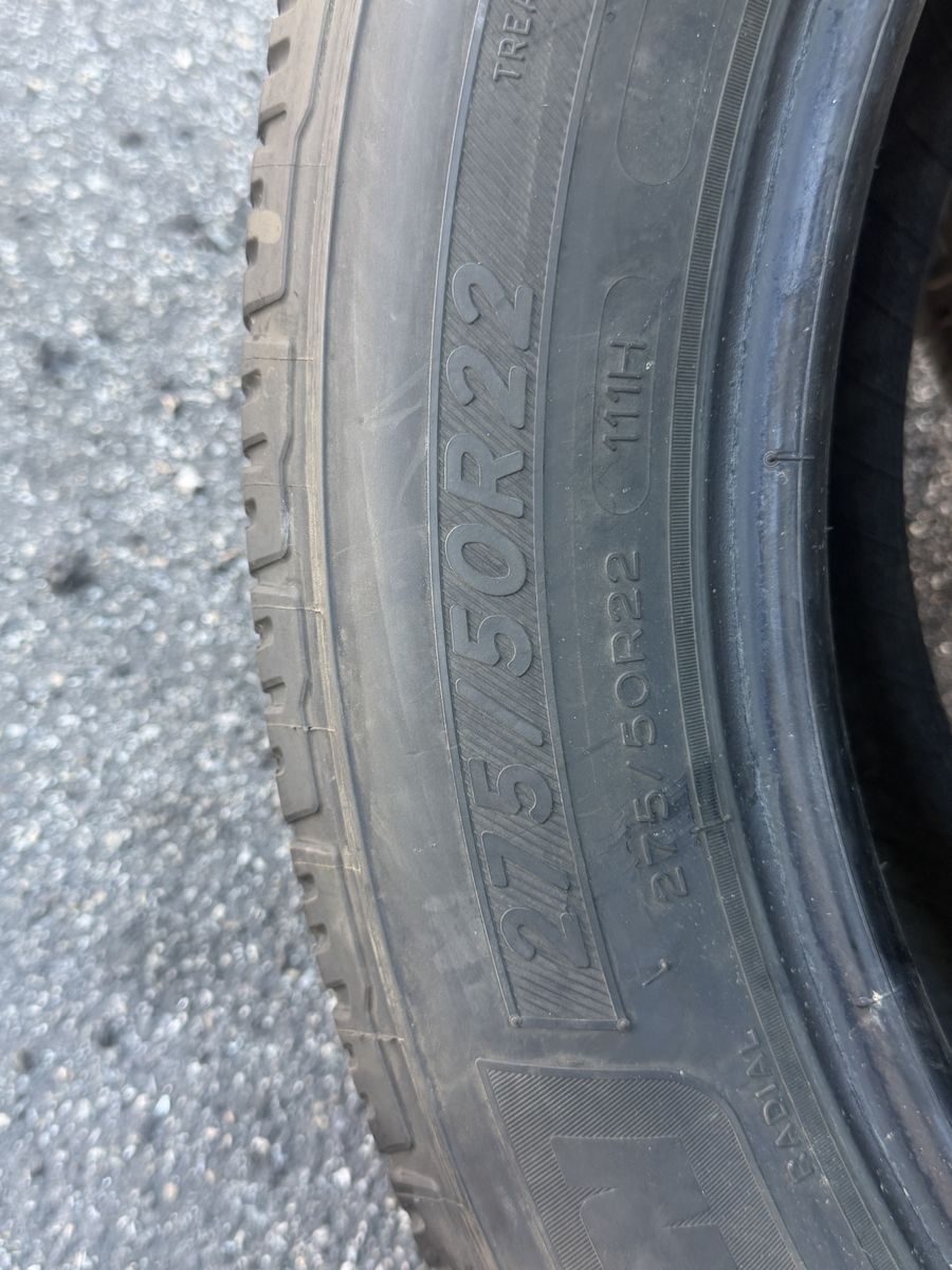 Set of 2.  Michellin Tires 275/50/22