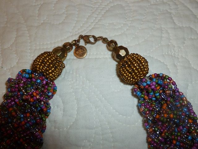 Stunning Beaded Necklace from India - Unique - Halloween