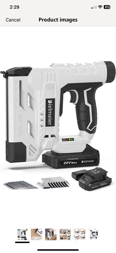 NEW 2 In 1 Cordless 20V Nail Gun Battery Powered