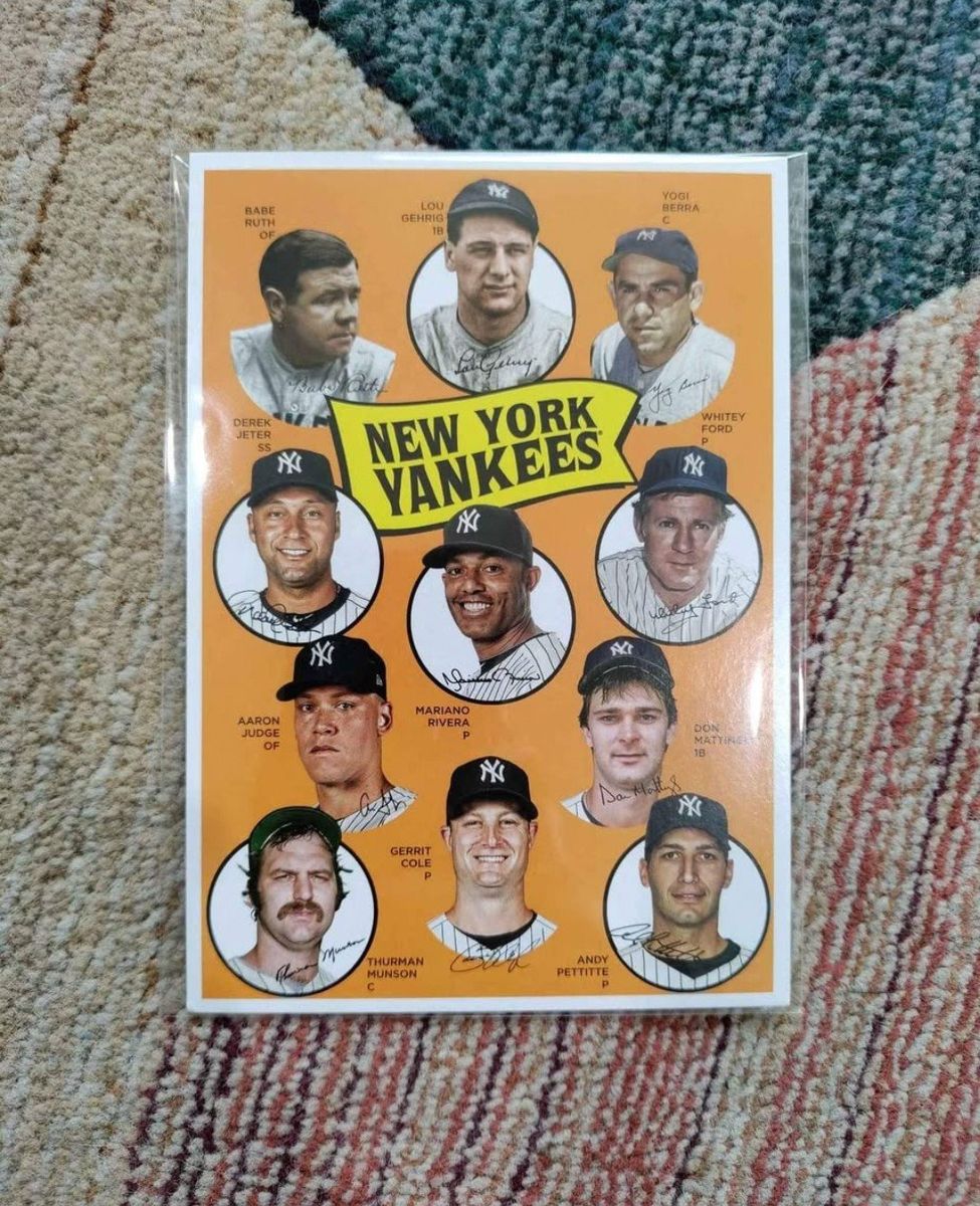 Oversized Yankees History Card