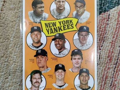 Oversized Yankees History Card