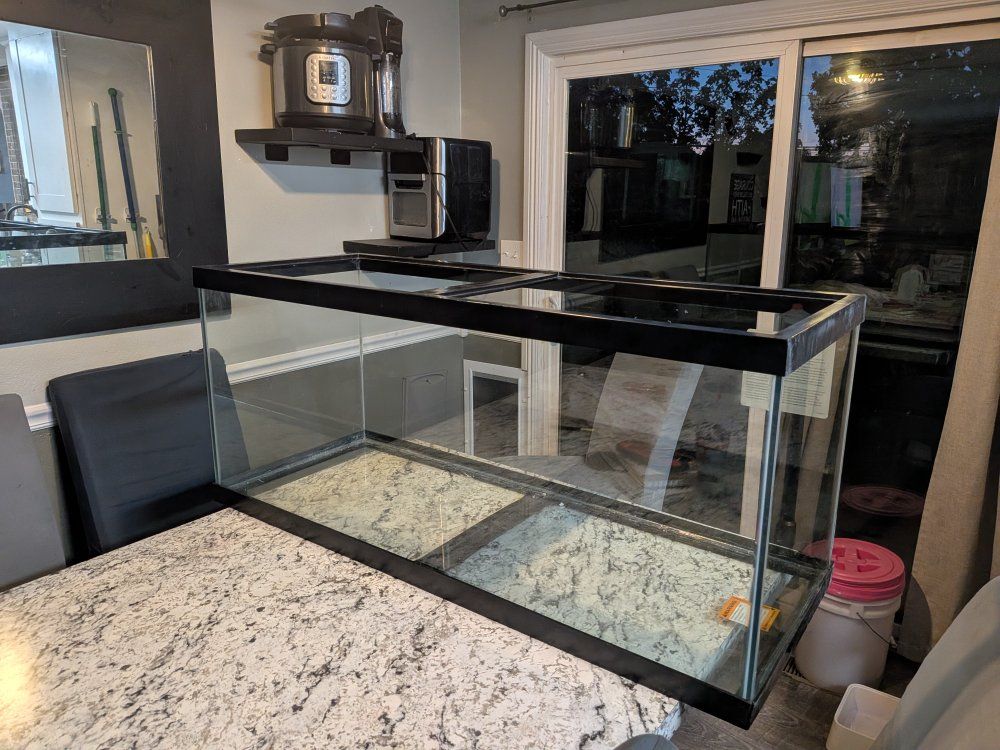 Aqueon 75 Gallon Black Frame Glass Aquarium Fish Tank Terrarium Habitat