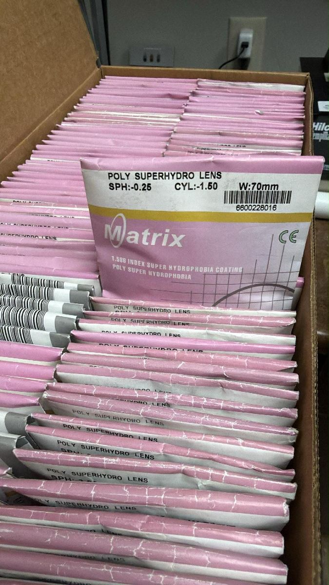 Uncut optical lenses