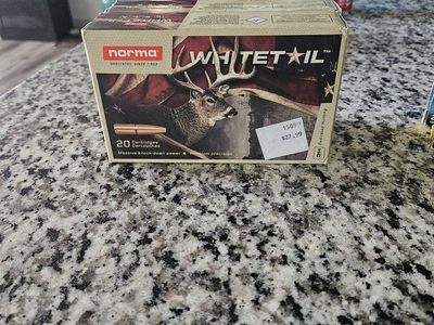 Norma Whitetail 20 Cartridges - Dedicated Hunting Ammo, Massive Knock-Down Power