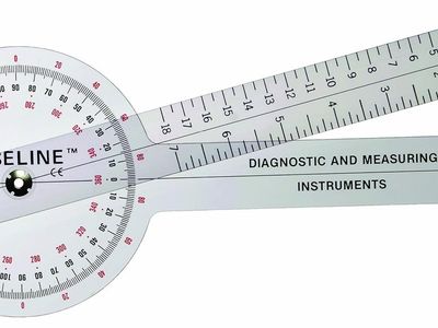 Baseline - 12-1000 Plastic 360 Degree ISOM Goniometer, 12" Length