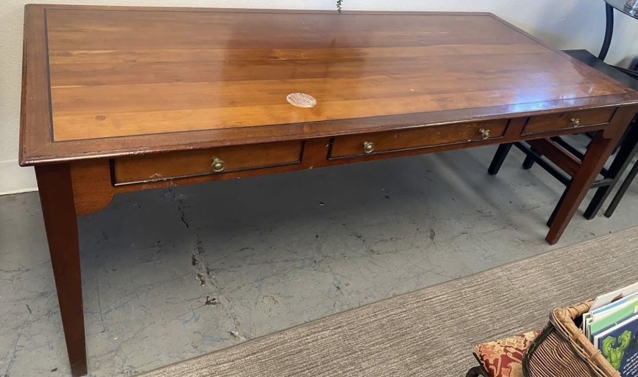 Wright Table Antique Library Wood Desk- pickup8/30