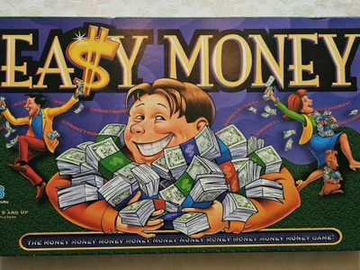 Vintage Milton Bradley Easy Money Board Game (1996) Complete in Box