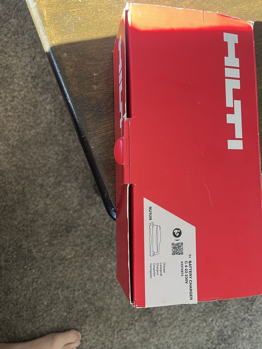 Hilti Nuron C 4-22 230V Battery Charger - New in Box, Factory Sealed Power Tool Accessory