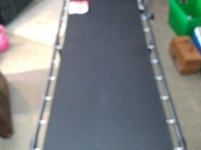 Large camp cot with pad by Coleman