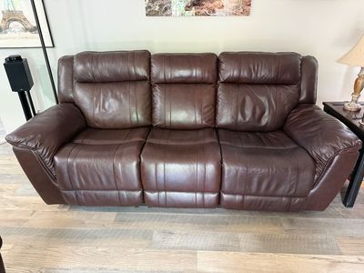 Power Reclining Couch, Leather