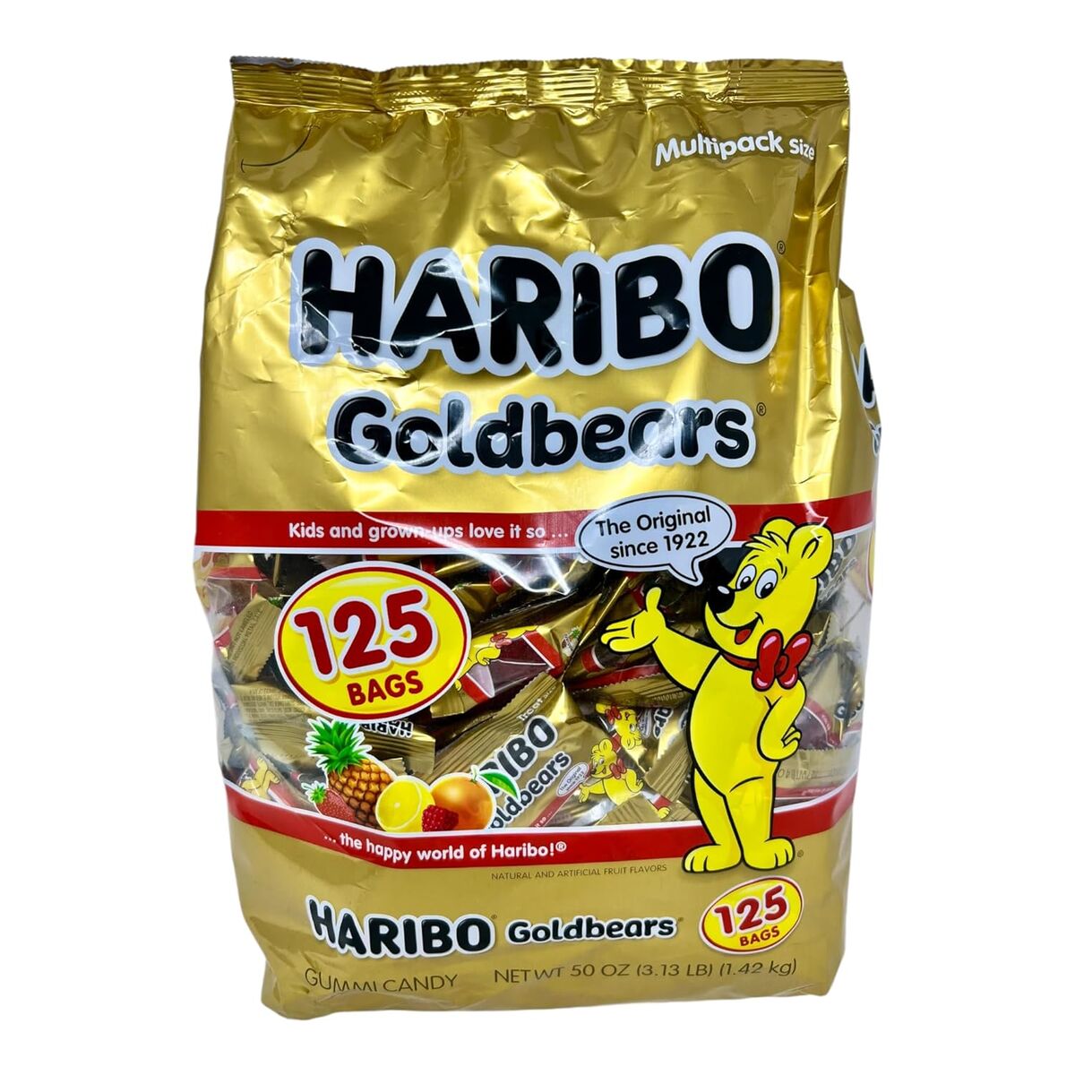 Haribo Gummi GoldBears .4 oz. Mini Bags 125 pack 1729244 #90346