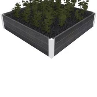 NEW 2 Pack - Vita Urbana Raised Garden Bed Kit - Modular 4ft x 4ft x 11in