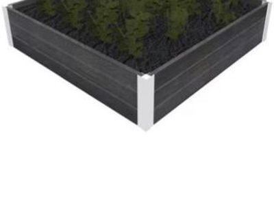 NEW 2 Pack - Vita Urbana Raised Garden Bed Kit - Modular 4ft x 4ft x 11in