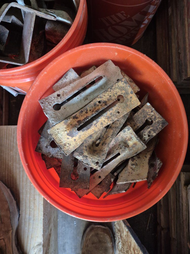 Bulk Lot of Used Lumber, Plywood, Concrete Forms, Pins, and Misc. Building Materials - Great for Projects