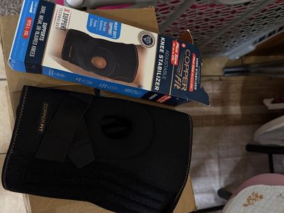 Copper Fit Adjustable Knee Stabilizer - Heavy Duty Support, Patella Cushion, Fits L-2XL