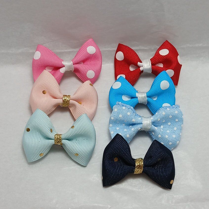 Mini Polka Dot Hair Bows