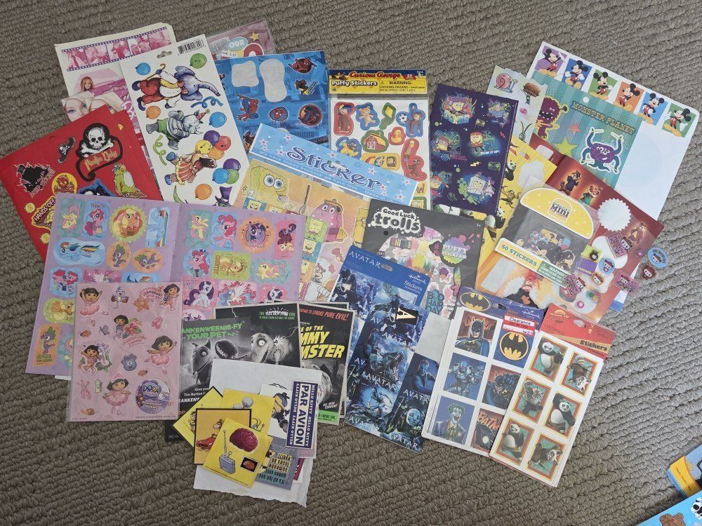 Lot of Vintage Stickers