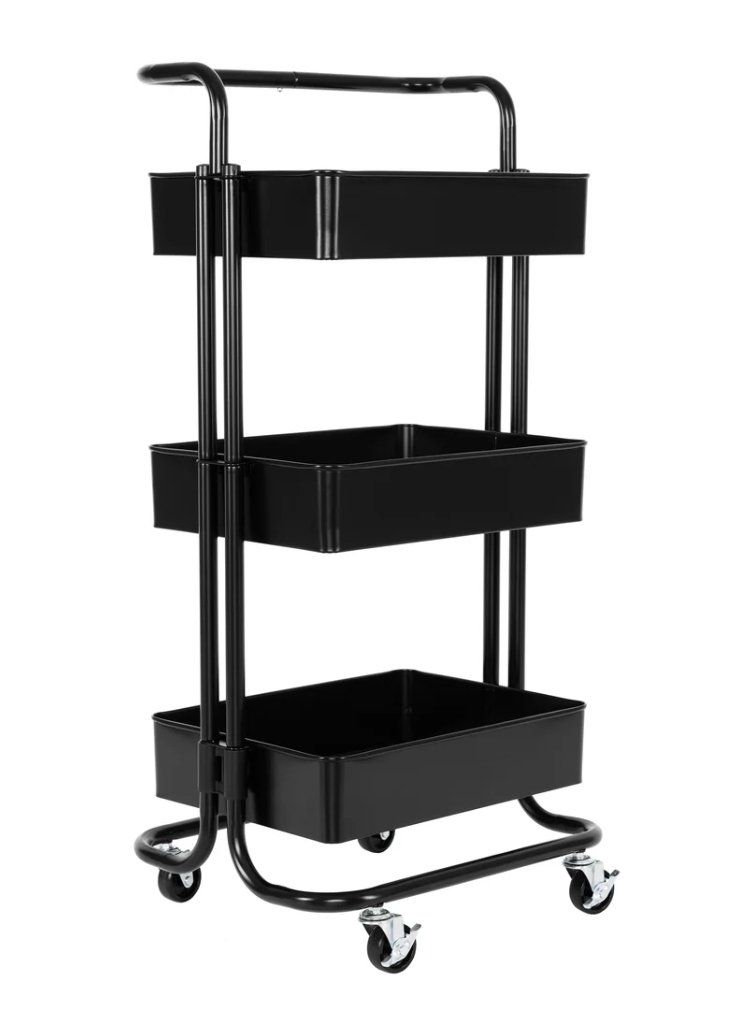 Seville Classics 3-Tier Steel Storage Bin / Utility Cart – New in Box #312