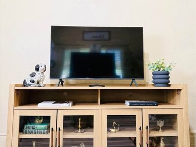 Modern Farmhouse Cottage Style Console TV Stand Center | Modern Console Stand