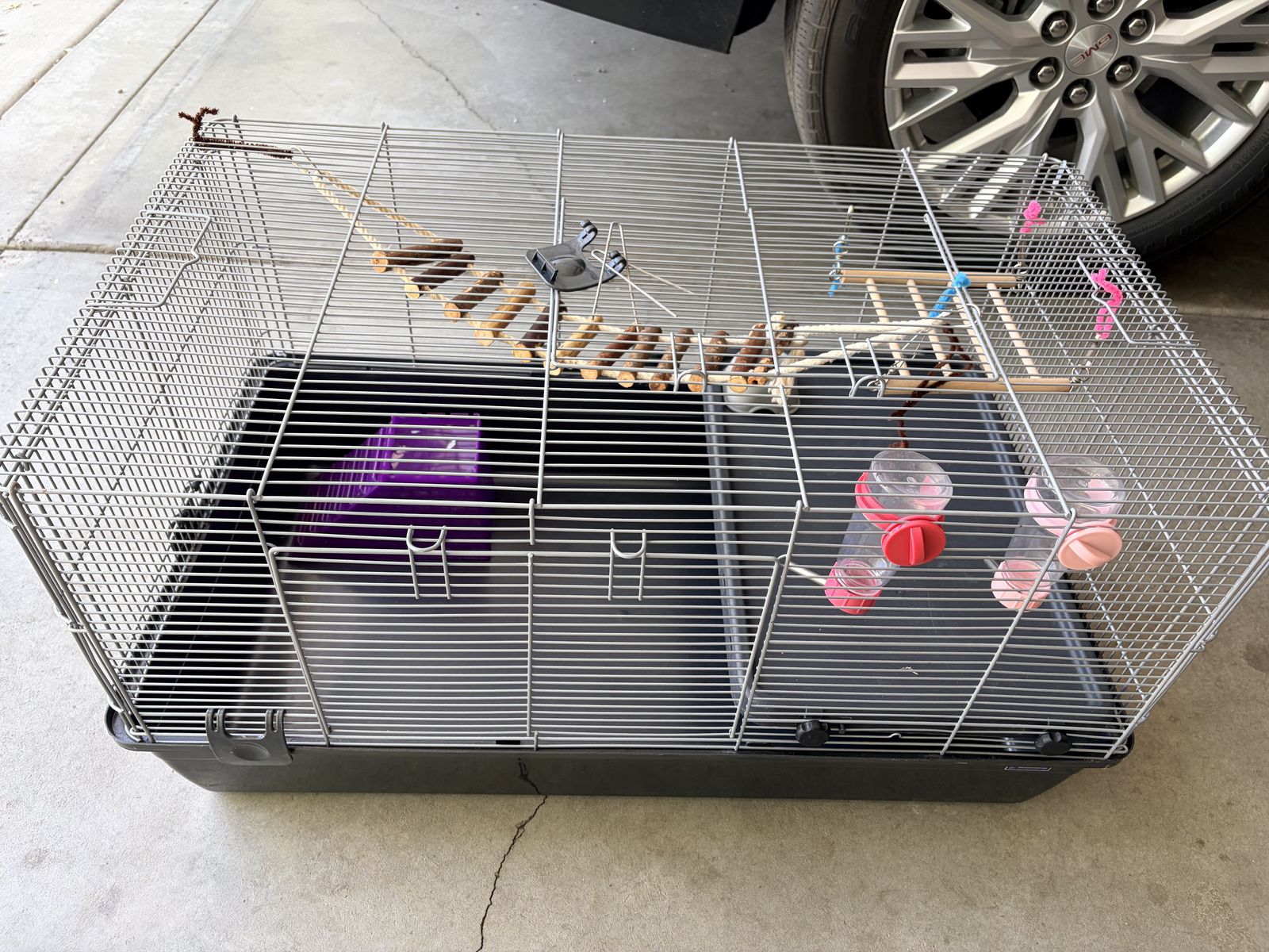 Small Animal Cage With Extras