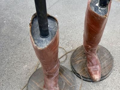 Vintage Cowboy Boot Floor Lamps