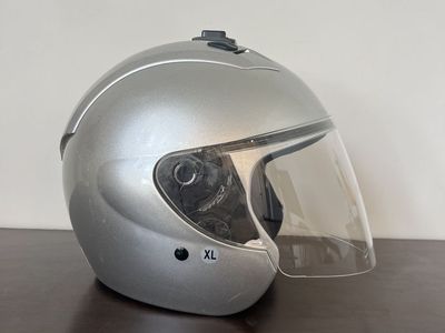 Open Face Motorcycle Helmet w/ GoPro Mount & Flip Shield - Size XL | DOT Approved