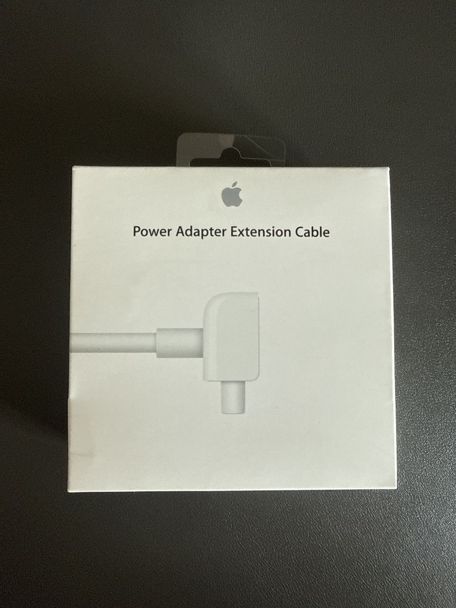 New Apple Power Adapter Extension Cable for MacBooks - White, Genuine OEM