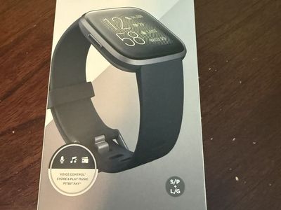 Fitbit Versa 2 Smartwatch - Black with Extra Bands, Charger, and Accessories