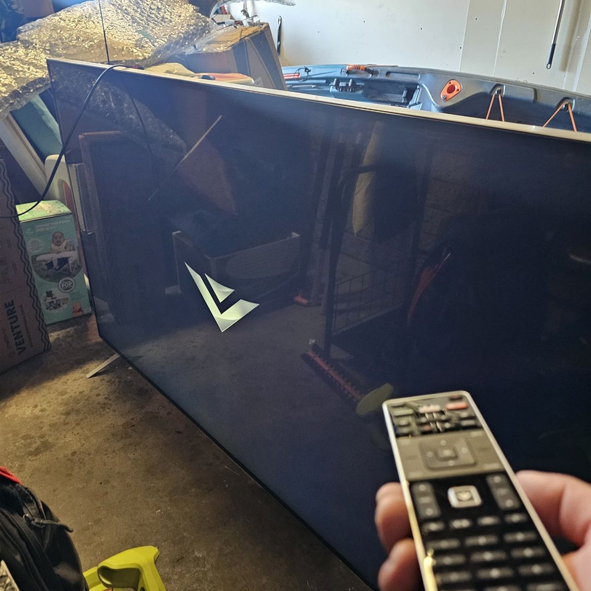 Black 65-inch Flat Screen Smart TV VIZIO- Great Condition