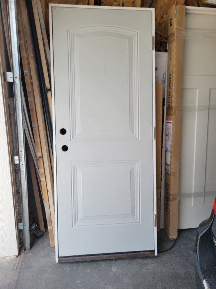 32" 2 panel prehug exterior door $125
