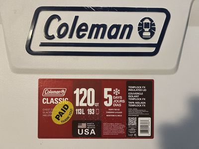 Coleman Classic 120 Quart Chest Cooler - White