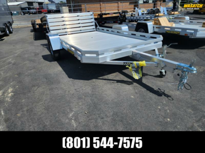 2026 Aluma 7712S H (6.5X12) - Slotted Rail Bi-Fold Tailgate Aluminum Utility Trailer