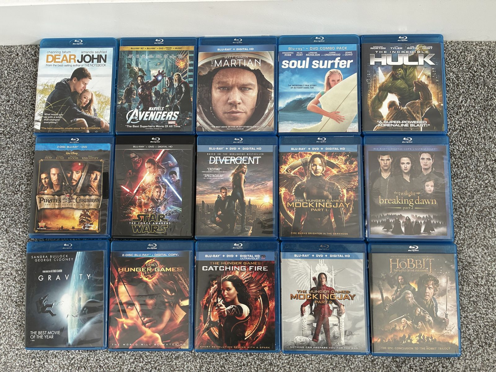 Blu-Ray movies (please don't just look at the photo, see list in description) - $5/Movie