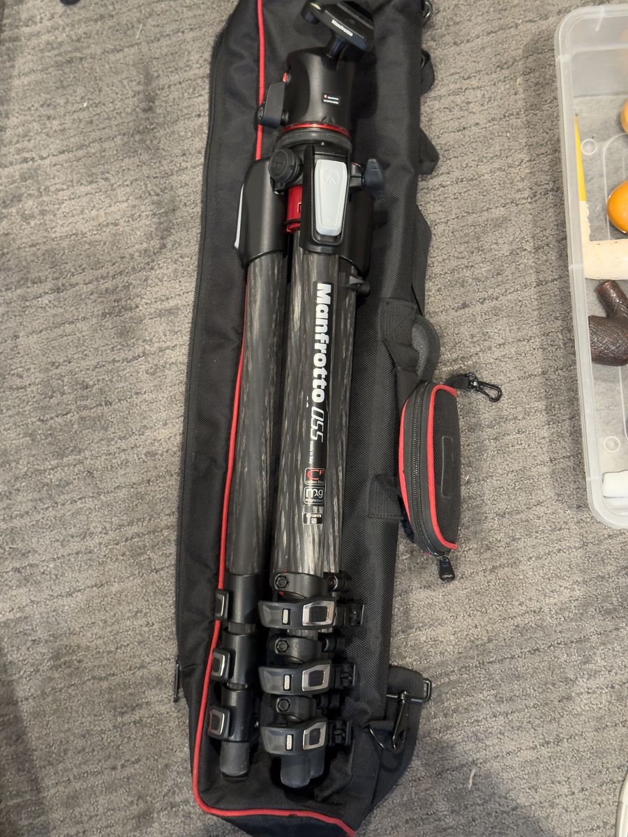Manfrotto 055 Carbon Fiber Tripod with X-Pro Head + Accessories