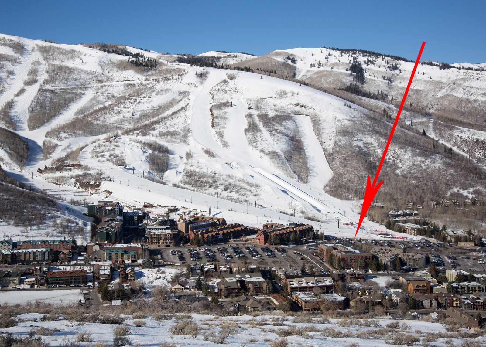 Ski to and from office with parking at PCMR