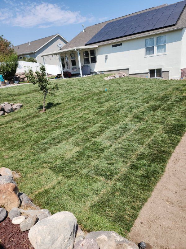 Sod Delivered and Installed, Topsoil, Mulch, and Rock Delivered