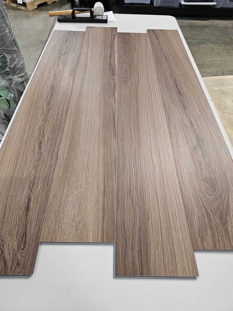 Light greyish-Brown LVP Flooring - 242.84 Sqft
