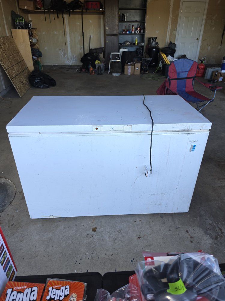 Whirlpool White Chest Freezer - Used, Good Condition