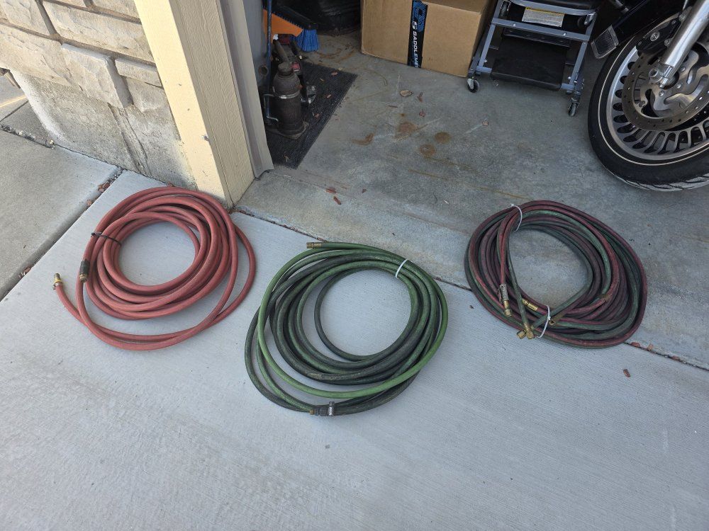 oxegen, acetylene, hoses