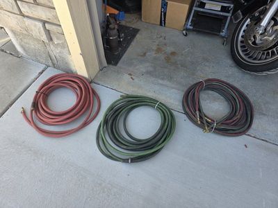 oxegen, acetylene, hoses