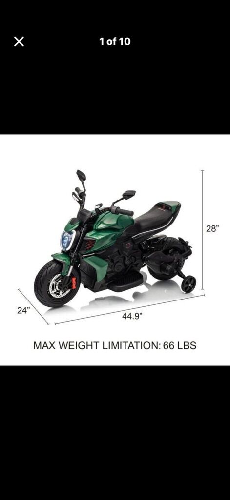 Bro Ducati & Bentley Motorcycle Kids 12V Ride-On